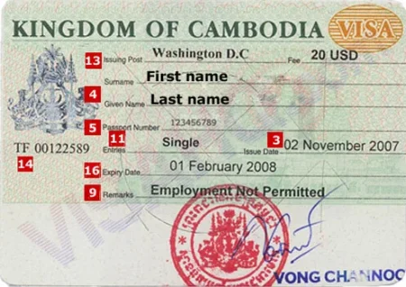 Cambodia Visa for Taiwanese and Tanzania Citizens